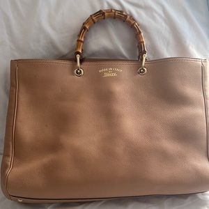 Gucci bamboo handle bag